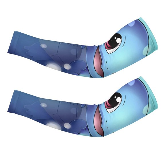 Squir-tle Arm Sleeve (Pack of 2) for Men & Women, Cooling Arm Sleeves Summer Sun Protection Arm Sleeves For Baseball Cycling Golf Running S