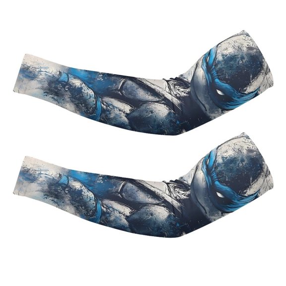 Squir-tle Arm Sleeve (Pack of 2) for Men & Women, Cooling Arm Sleeves Summer Sun Protection Arm Sleeves For Baseball Cycling Golf Running XL