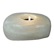 Squire Boone Village Hand Polished Freeform Terra Lights, Rock Crystal Tea Light Holder