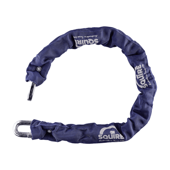 Squire TC Hardened Alloy Steel Security Chain with Black Sleeve – Heavy Duty Anti-Theft Chain for Bikes & Motorcycles