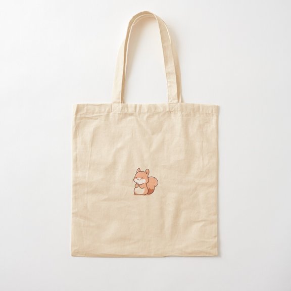 Squirl Canvas Tote Bags, Reusable Shopping Bag