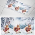thumbnail image 1 of Squirrel and 1 Piece Pine Cone Animal Pine Tree Snowscape Christmas Magnetic Fluorescent Light Covers, 2x4 Ft, Magnetic Light Covers for Ceiling Lights Classroom Office Home Decor, 1 of 9