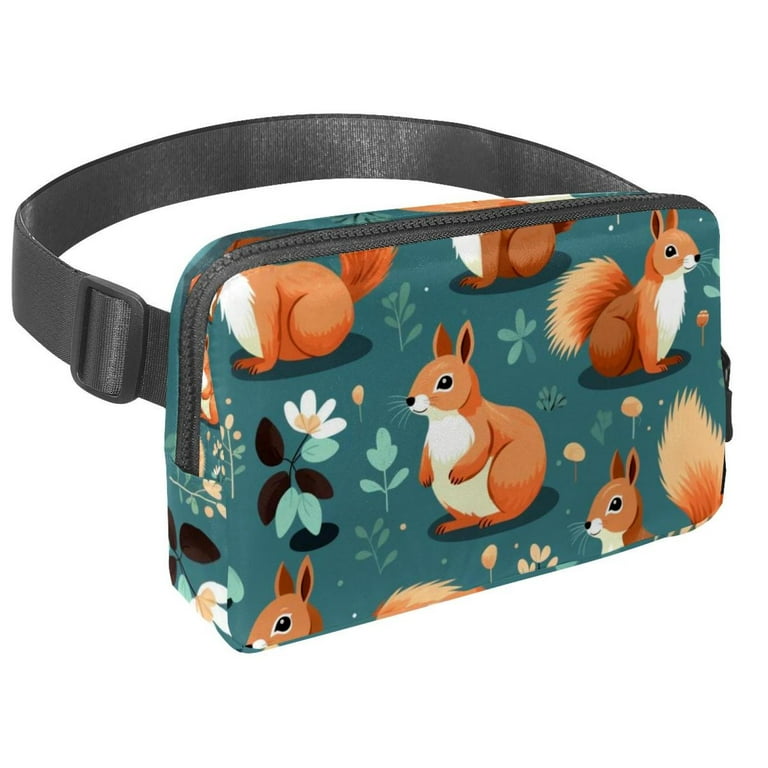 Squirrel Adjustable Lightweight Fanny Pack with Extension Strap Unisex Belt Bag and Crossbody Bag Walmart