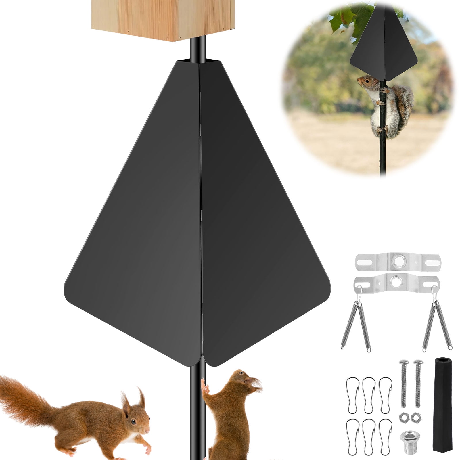 14 Inch Squirrel Baffle Guard Durable Bird Feeder Pole Protector Outdoor Squirrel Proof For