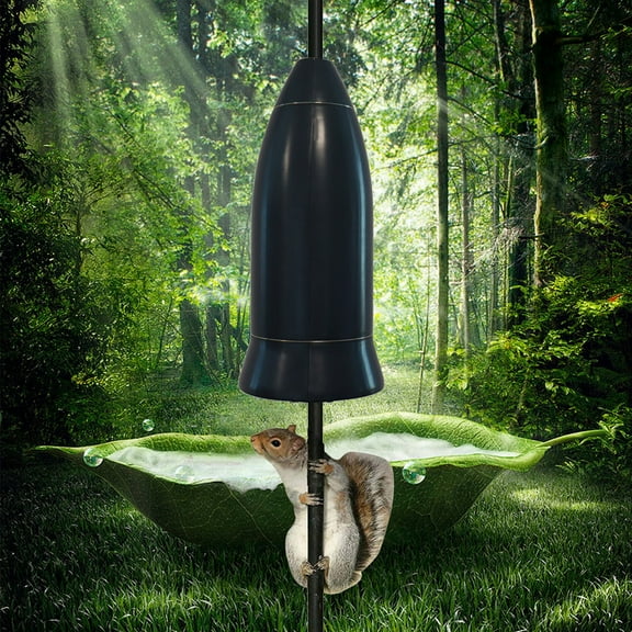 Squirrel Baffle for Bird Feeder Pole, 15.9in Easy Install Raccoon Guard, Heavy Duty Metal Cone Deterrent for Hanging Pole Mount, Bird Feeder Accessory
