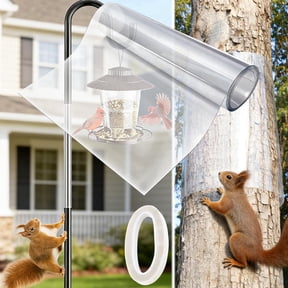 Squirrel Baffle for Bird Feeder Poles,Squirrel Guard Tree Wrap Trunk Protector for Squirrel Prevention Climbing Trees,Outside Baffle Guard,Weatherproof Outdoor Squirrel Proof Protector
