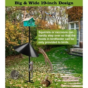 Squirrel Baffle For Bird Feeders Pole, Squirrel Proof Cone For Outdoors Shepherds Hook. Squirrels Deterrent For Bird House, Large Squirrel Guard/Blockers, Bird Feeder Accessories, 16.5 inch