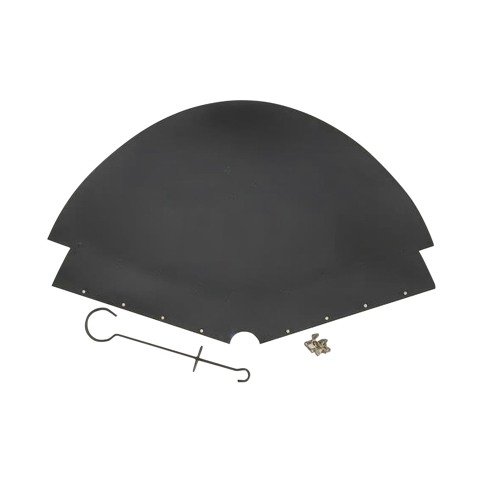 Squirrel Baffle For Bird Feeders, Outdoor Hanging Dome Shield Two-Piece 18In Hook-Mounted Squirrel Guard With 2 Panels + 1 Set Accessories