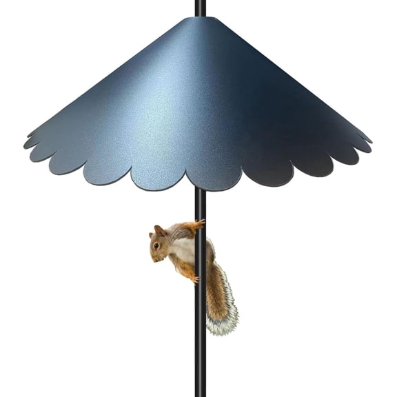 Squirrel Baffle Guards for Bird Feeder Pole, Black,1 Pack