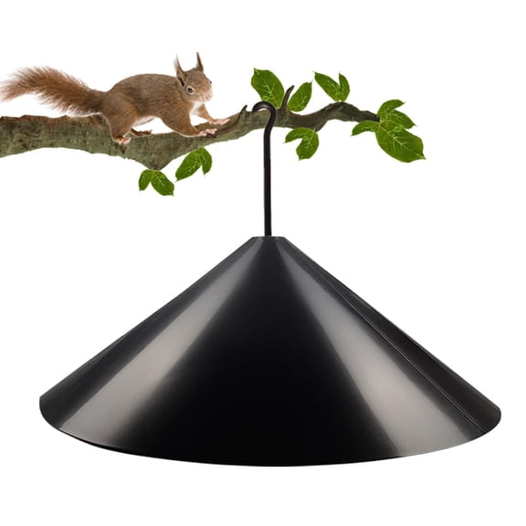 Squirrel Baffle for Bird Feeder Pole,Outside Hanging Mount Bird House Guard for Outdoor Shepherd’s Hook,19 Inch Diameter,1 Pack