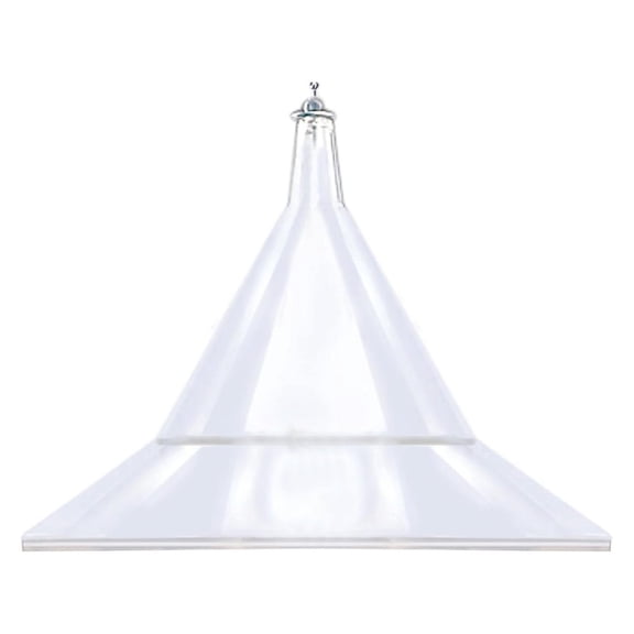 Squirrel Baffle - for Outside House and Feeder Pole - Premium Large 17 Dome - by Arundale Made in USA () Crystal Clear