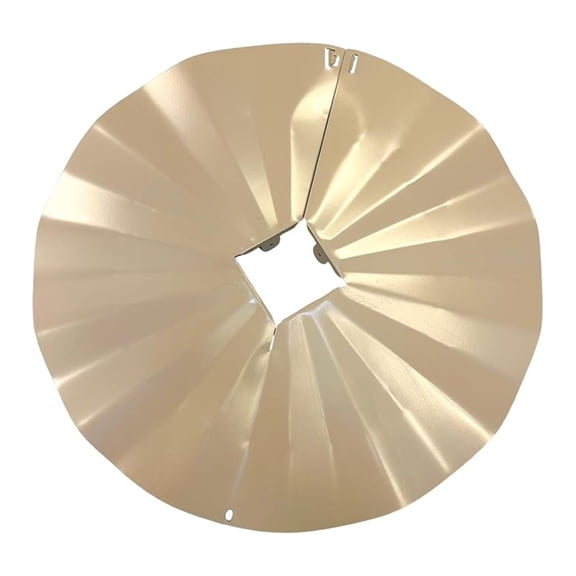 Squirrel Baffle for Pole - 22.5 Inch Disk Baffle Tan - Wrap Around Protector for Bird Feeders - Galvanized Steel - 4x4 Post Compatible