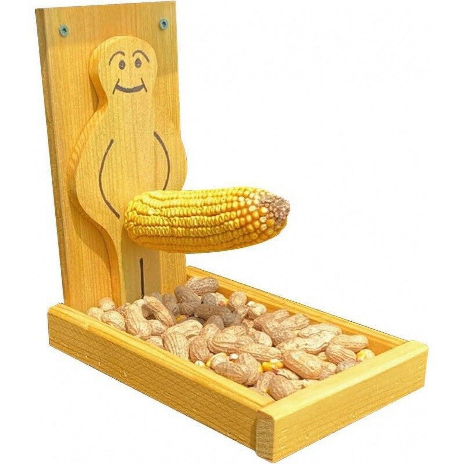 Squirrel Bird Food Dispenser Outdoor Finches Seed Tray Parrot Food