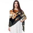 thumbnail image 1 of Squirrel Breathable Chiffon Yarn Silk Scarf 180*73 - Light Translucent Shawl Wrap 28.7x70.86in, 1 of 6