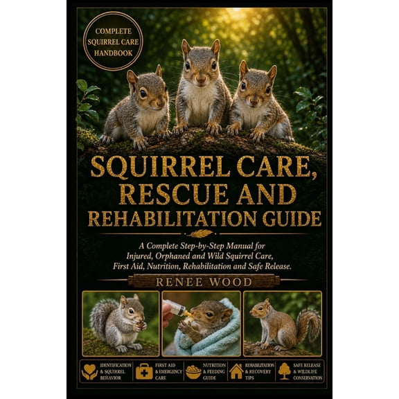 Squirrel Care, Rescue and Rehabilitation Guide: A Complete Step-by-Step Manual for Injured, Orphaned and Wild Squirrel C, (Paperback)