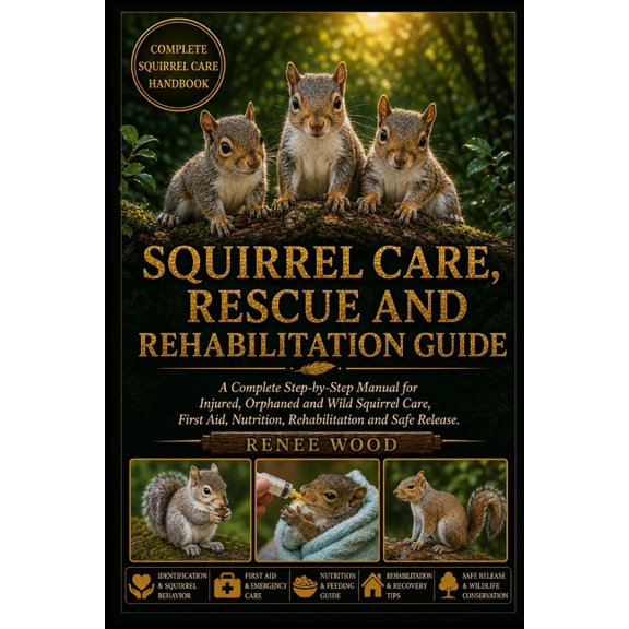 Squirrel Care, Rescue and Rehabilitation Guide: A Complete Step-by-Step Manual for Injured, Orphaned and Wild Squirrel C, (Paperback)