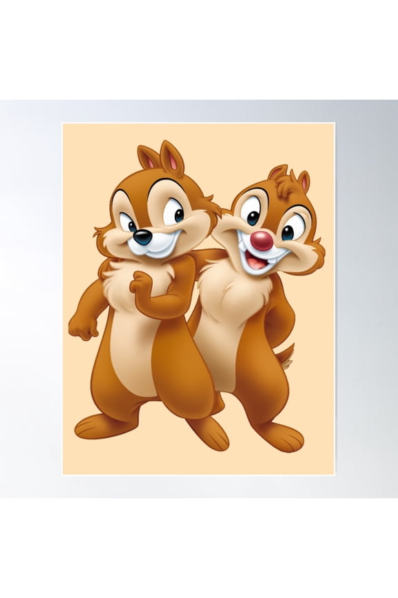 Squirrel Chip And Dale Chipmunks Poster Wall Art Modern Wall Decor For Living Room Bedroom