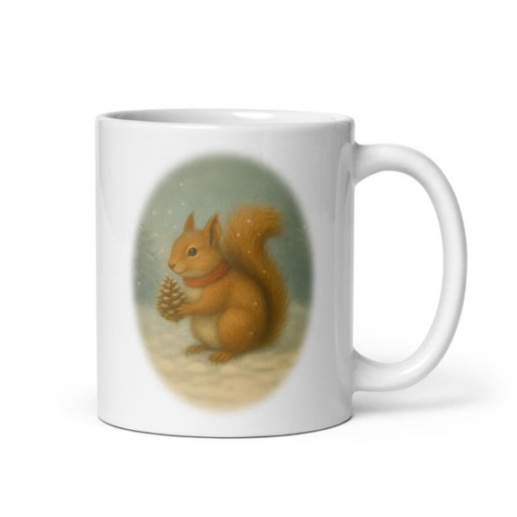 Squirrel Cistmas Mug Vintage Winter Woodland Tea Cup.jpg