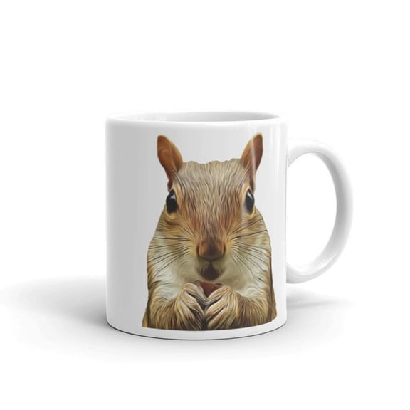 Squirrel Coffee Mug, Squirrel Pernalized Mug, Squirrel Coffee Cup, Squirrel Designed Mug, Gift Him, Gift Her, Co-worker Gift.