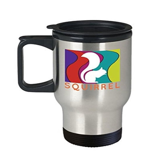 Squirrel Coffee Travel Mug - Vintage Style Gifts -14 Oz Stainless Steel Cup