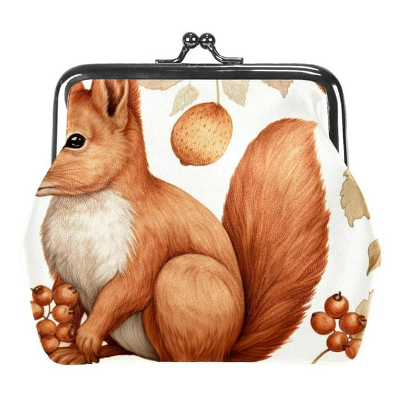 Squirrel Coin Purses Mini Wallets Vintage Pouch Bags for Gift