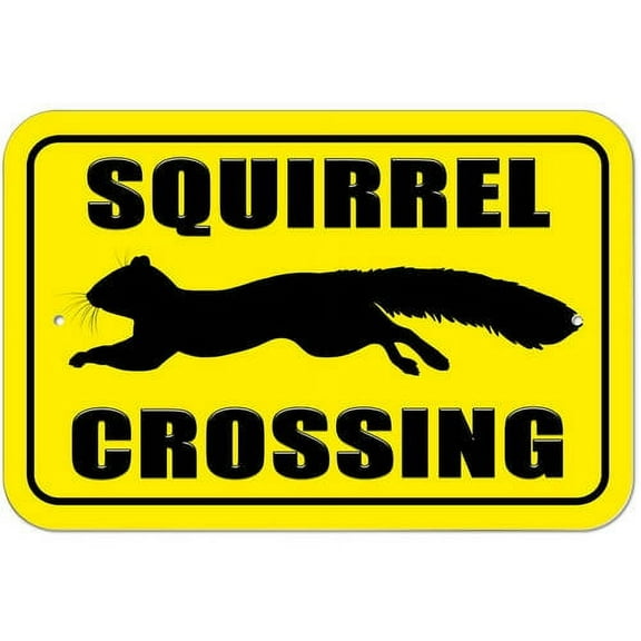 Squirrel Crossing Sign