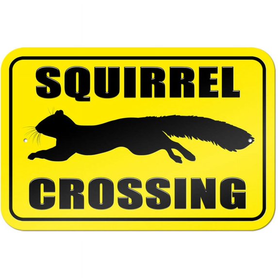 Squirrel Crossing Sign