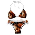 thumbnail image 1 of Squirrel Detachable Sponge Adjustable Strap Bikini Set Two-Pack Swimsuit Swim Suit - Beach Pool Vacation Club, 1 of 6