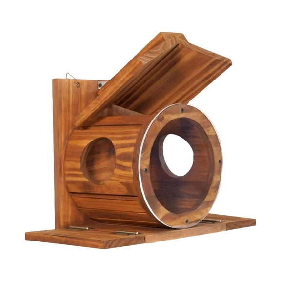 Squirrel Feeder Mounted Feeding Box Animal Station Sturdy Construction Large Size for Patio Winter Use