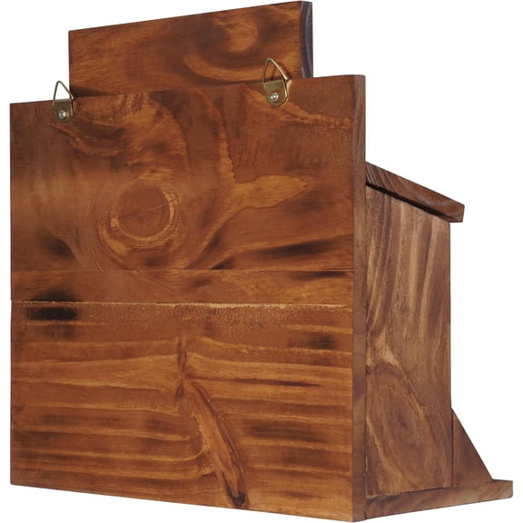 Squirrel Feeder Table The Nut Bar, Wooden Squirrel Picnic Table Feeder, Durable Squirrel Feeder Corn Cob with 3 Compartments, Stable Squirrels Stool Bar, 12.2 x 6.6 x 12.2 Inches$$Garden & Patio