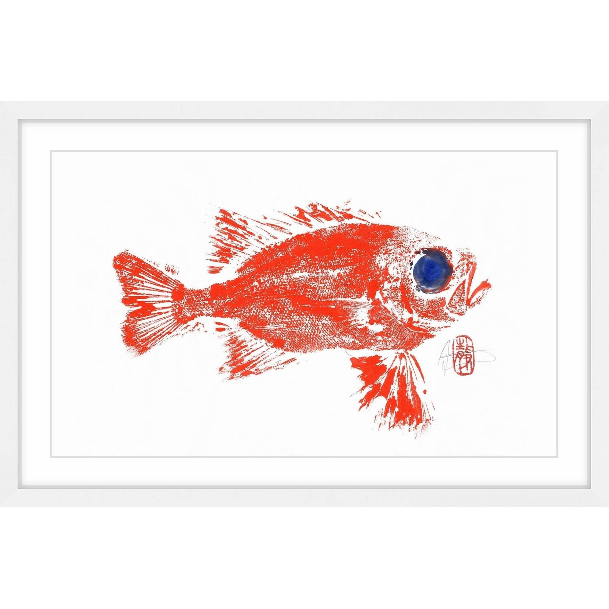 "Squirrel Fish" Framed Painting Print