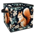 thumbnail image 1 of Squirrel Foldable Storage Basket with Handle, 10.8"x10.5"x10.6", Large Capacity Organizer Bins, Toy Box, Storage Bins, 1 of 6
