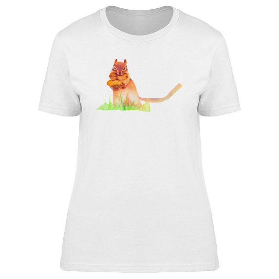 Squirrel Full Of Food Tee Women's -Image by Shutterstock