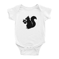 thumbnail image 1 of Squirrel Funny Announcement Baby Jumpsuits Unisex, 1 of 5