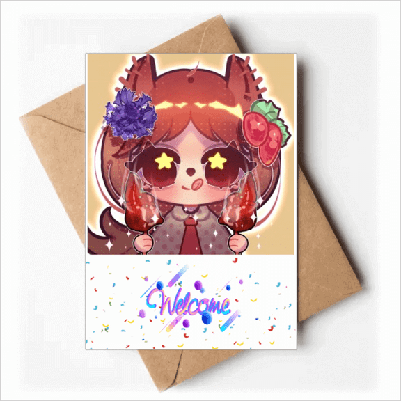 Squirrel Germany Schweinshaxe Welcome Back Greeting Cards Envelopes Blank