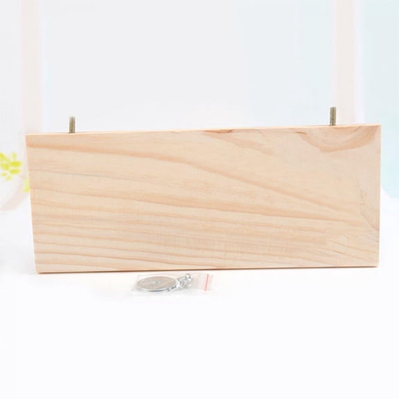 Squirrel  Hamster Wooden Stand Platform, 13x28cm, Jumping, Climbing Toy For Active  Happy Small Pets