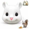 thumbnail image 1 of Squirrel Head Feeder, Funny Animal Face Hanging Feeder for Outdoor Garden | Big Mask Style Wildlife Feeding Station, Novelty Mouse Design, Easy-Fill Backyard Patio Decor, Weather-Ready Gift, 1 of 8
