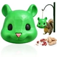 thumbnail image 1 of Squirrel Head Feeder, Funny Animal Face Hanging Feeder for Outdoor Garden, 1 of 5