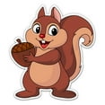 thumbnail image 1 of Squirrel Holding a Nut - 3" Vinyl Sticker - For Car Laptop I-Pad Phone Helmet Hard Hat - Waterproof Decal, 1 of 1