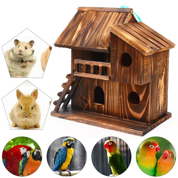 Squirrel House Nesting Box Bird Nature Animals Safety Wooden Nest Protector