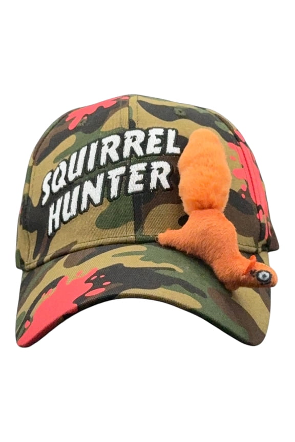 Squirrel Hunter Hat Funny Sarcastic Special Effect Graphic Novelty 3D Prop Cap
