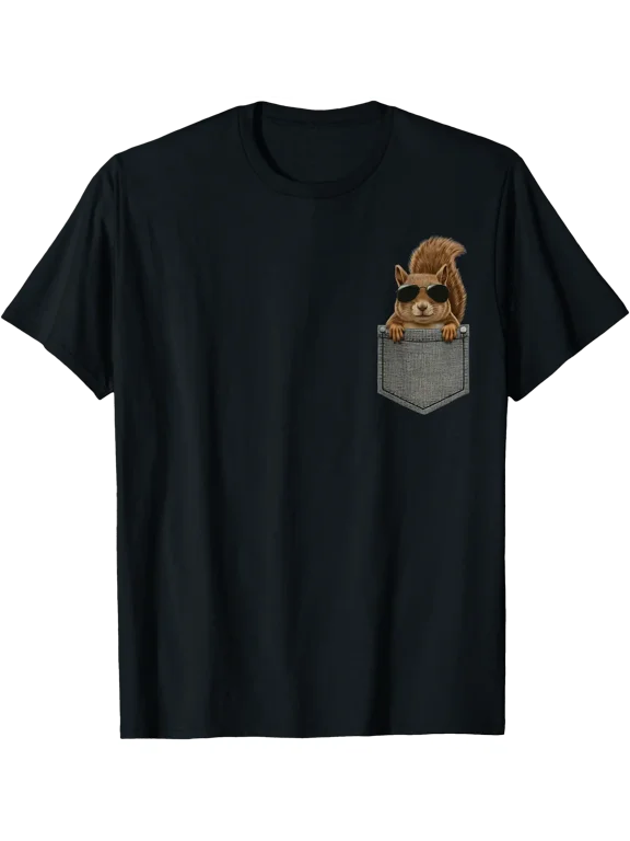 Squirrel In Pocket Squirrel Pocket T-Shirt, Unisex T-Shirt