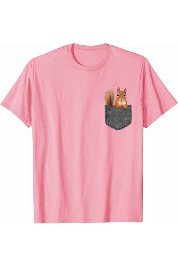 Squirrel In Pocket T-Shirt