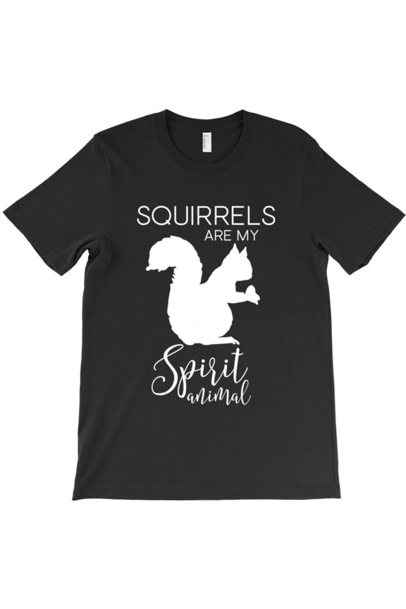 Squirrel Is My Spirit Animal Funny Forest Creature Woodland Graphic T-Shirt G0650, Up to 5XL