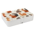 thumbnail image 1 of Squirrel Jewelry Organizer Travel Case PU Leather with Removable Compartment, Portable Necklace Bracelet Holder Jewelry Display, 1 of 6