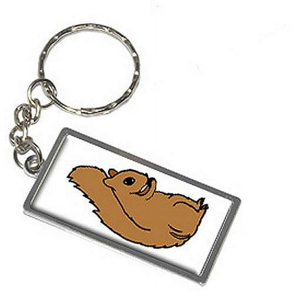 Squirrel Keychain Key Chain Ring