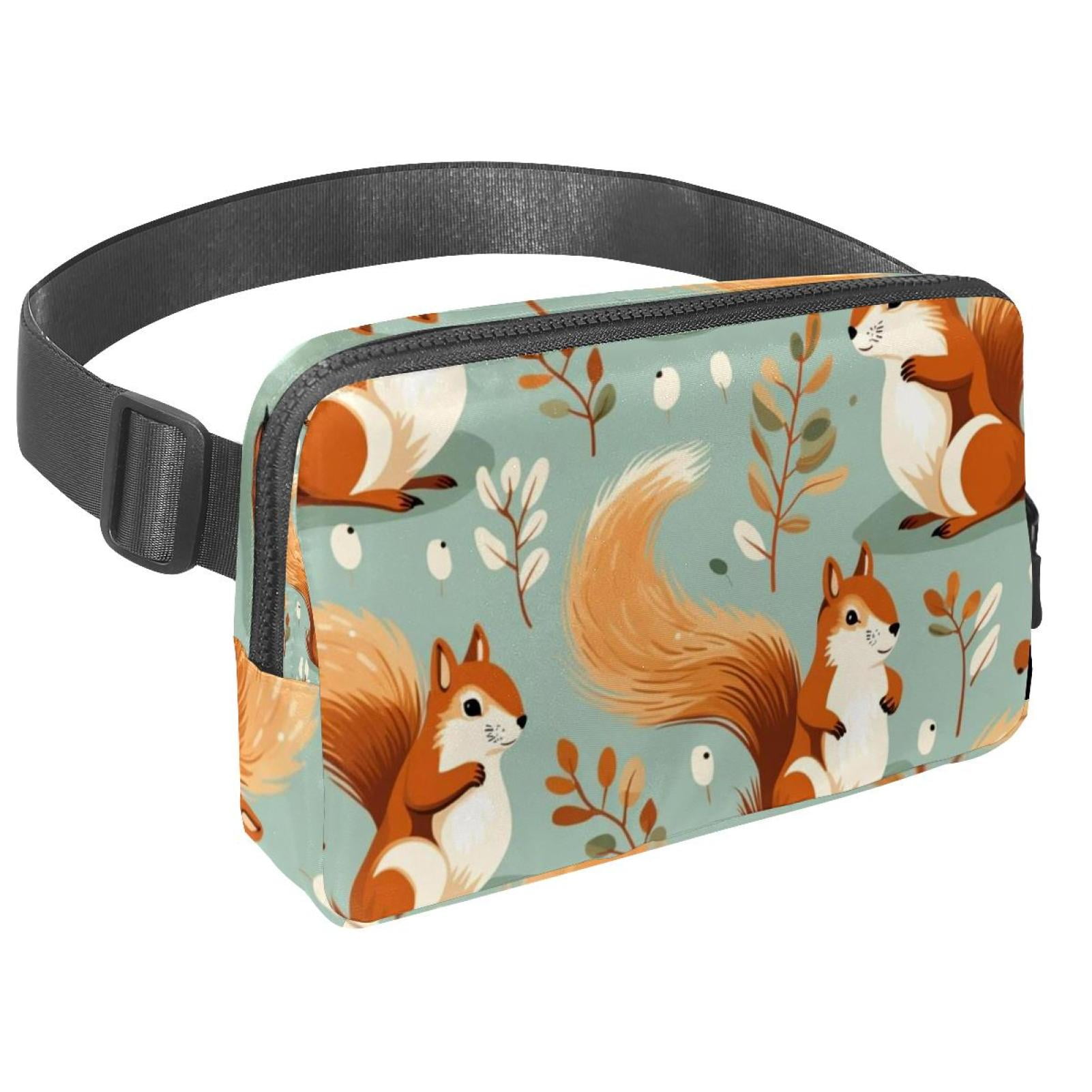 Squirrel Lightweight Running Belt Waist Bag with Extension Strap and Money Belt - Unisex