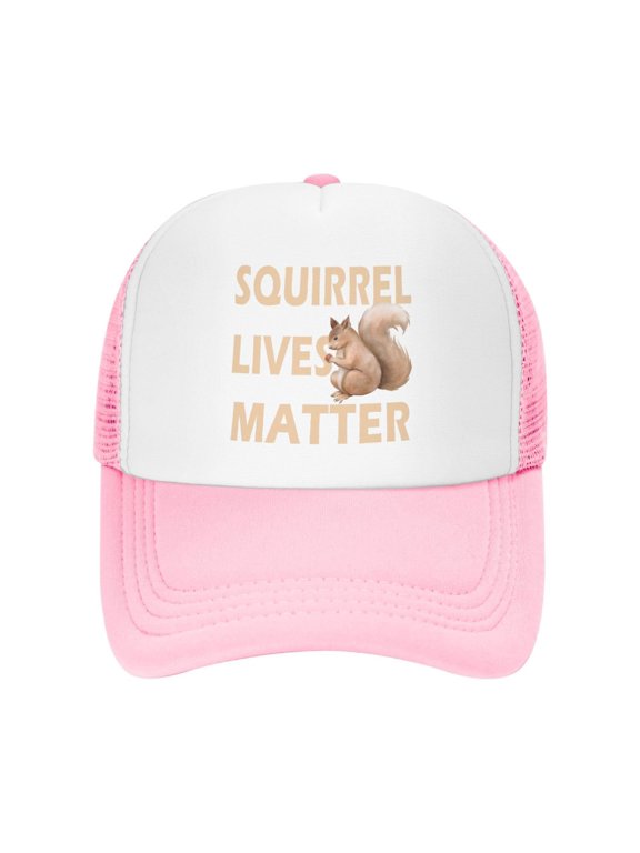 Squirrel Lives Matter Baseball Hat Save The Squirrels Cap for Men Women Dad Gift Adjustable Trucker Hat