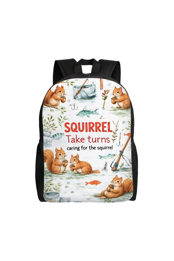 Squirrel Lover Cute Squirrel Backpack Large Capacity Laptop Bag for Men and Women