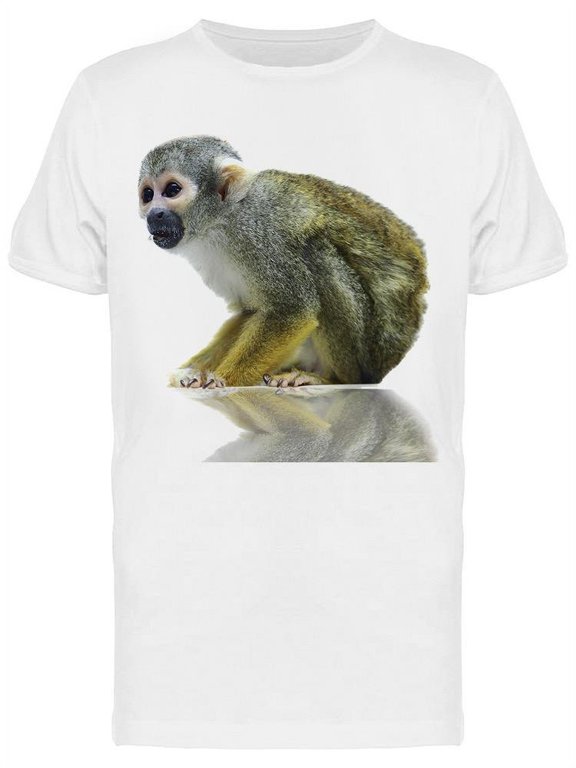 Squirrel Monkey Posing T-Shirt Men -Image by Shutterstock, Male Medium